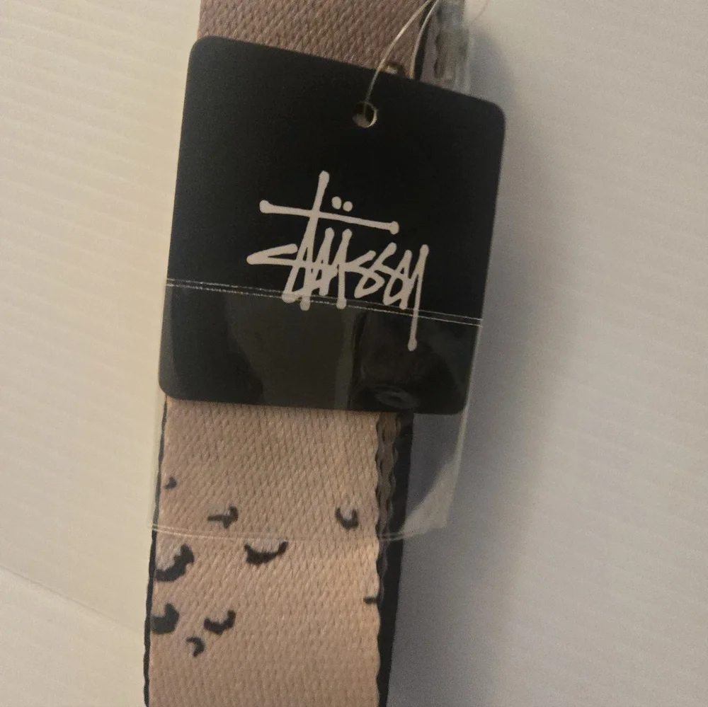 Tan Camo Web Belt 2014 Metal Tip Style 135081 Stussy Vintage Nwt Y2k